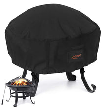 將圖片載入圖庫檢視器 Fire Pit Cover | 600D Waterproof Round Patio Fire Pit Cover | Weather Resistant Anti UV Outdoor Table Cover for Firepit Fireplace