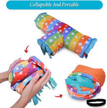 將圖片載入圖庫檢視器 Guinea Pig Tunnel-HOMEYA Guinea Pig Hideout,Collapsible 3 Way Hamster Play Tubes with Fleece Forest Curtain,Small Animal Pet Toys and Cage Accessories for Rabbit Bunny Ferret Rat Hedgehog-L