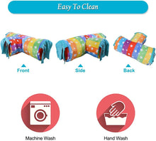 將圖片載入圖庫檢視器 Guinea Pig Tunnel-HOMEYA Guinea Pig Hideout,Collapsible 3 Way Hamster Play Tubes with Fleece Forest Curtain,Small Animal Pet Toys and Cage Accessories for Rabbit Bunny Ferret Rat Hedgehog-L