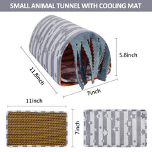將圖片載入圖庫檢視器 Pet Small Animal Tunnel,HOMEYA Guinea Pig Hideout Play Tube Toys Hideaway Bedding with Fleece Forest Curtain for Chinchillas,Hedgehogs,Rats,Sugar Glider-Removable Two Side Pad Cage Accessories