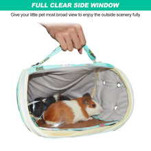 將圖片載入圖庫檢視器 Pet Carrier Bag,HOMEYA Small Animal Guinea Pig Hamster Portable Breathable Outgoing Sling Carrier Bag for Hedgehog Chinchilla Rats Sugar Glider with Shoulder Strap for Outdoor,Travel,Hiking (Rabbit)