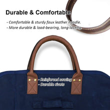 將圖片載入圖庫檢視器 Firewood Log Carrier | Waxed Canvas Firewood Tote Bag with Leather Handle| Heavy Duty Fireplace Wood Holder Stove Accessories Fireside Storage Bag