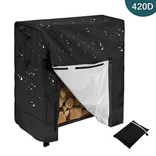 將圖片載入圖庫檢視器 Log Rack Cover, Waterproof Firewood Cover All-Weather Protection Dry Wood Rack Cover