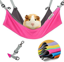 將圖片載入圖庫檢視器 HOMEYA Small Animal Guinea-Pig Hanging Hammocks Bed Pet Cage Hammock for Ferret Cat Rat Chinchilla Hamster Cavy Degu Cozy Activity Toy-Pink