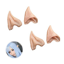 將圖片載入圖庫檢視器 Elf Ears Halloween Cosplay Costumes Pointed Prosthetic Ear Tips