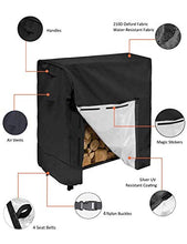 將圖片載入圖庫檢視器 Log Rack Cover, Waterproof Firewood Cover All-Weather Protection Dry Wood Rack Cover