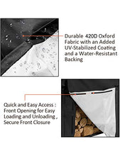 將圖片載入圖庫檢視器 Log Rack Cover, Waterproof Firewood Cover All-Weather Protection Dry Wood Rack Cover