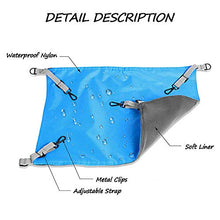 將圖片載入圖庫檢視器 HOMEYA Small Animal Guinea-Pig Hanging Hammocks Bed Pet Cage Hammock for Ferret Cat Rat Chinchilla Hamster Cavy Degu Cozy Activity Toy-Blue