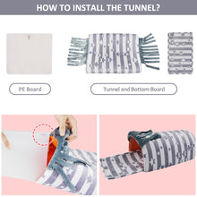 將圖片載入圖庫檢視器 Pet Small Animal Tunnel,HOMEYA Guinea Pig Hideout Play Tube Toys Hideaway Bedding with Fleece Forest Curtain for Chinchillas,Hedgehogs,Rats,Sugar Glider-Removable Two Side Pad Cage Accessories