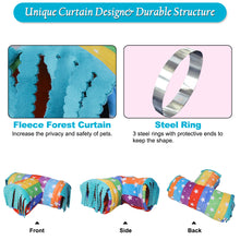 將圖片載入圖庫檢視器 Guinea Pig Tunnel-HOMEYA Guinea Pig Hideout,Collapsible 3 Way Hamster Play Tubes with Fleece Forest Curtain,Small Animal Pet Toys and Cage Accessories for Rabbit Bunny Ferret Rat Hedgehog Chinchilla