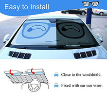 將圖片載入圖庫檢視器 KANCOKIT Car Sun Shade Windshield Sunshade Cover, Cute Cartoon Eyes Sunshades UV Protector