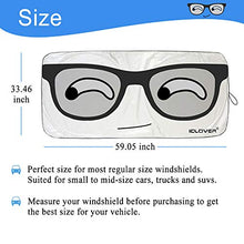 將圖片載入圖庫檢視器 KANCOKIT Car Sun Shade Windshield Sunshade Cover, Cute Cartoon Eyes Sunshades UV Protector