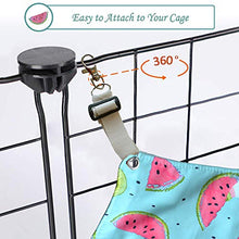 將圖片載入圖庫檢視器 Pet Small Animal Hanging Hammock, Bunkbed Hammock Toy for Ferret Hamster Parrot Rat Guinea-Pig Mice Chinchilla Sleep Bed Hideout(Watermelon Pattern)