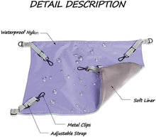 將圖片載入圖庫檢視器 HOMEYA Small Animal Guinea-Pig Hanging Hammocks Bed Pet Cage Hammock for Ferret Cat Rat Chinchilla Hamster Cavy Degu Cozy Activity Fun Toy-Purple