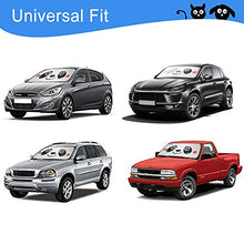 將圖片載入圖庫檢視器 KANCOKIT Windshield Sun Shade, Auto Car Sunshade Cartoon Front Windshield Cover with Cat Dog Design