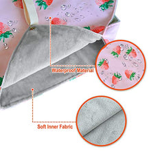 將圖片載入圖庫檢視器 Pet Small Animal Hanging Hammock, Bunkbed Hammock Toy for Ferret Hamster Parrot Rat Guinea-Pig Mice Chinchilla Sleep Bed Hideout(Strawberry Pattern)