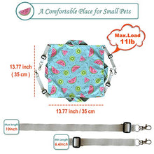將圖片載入圖庫檢視器 Pet Small Animal Hanging Hammock, Bunkbed Hammock Toy for Ferret Hamster Parrot Rat Guinea-Pig Mice Chinchilla Sleep Bed Hideout(Watermelon Pattern)