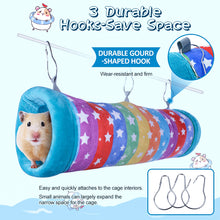 將圖片載入圖庫檢視器 Guinea Pig Hanging Tunnel-HOMEYA Guinea Pig Hideout,2-in-1 Function of Small Animal Hammock&Cozy Bed Nest,Hanging Toys and Cage Accessories for Ferret Rat Hamster Squirrel Chinchilla Sugar Glider