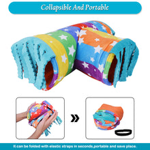 將圖片載入圖庫檢視器 Guinea Pig Tunnel-HOMEYA Guinea Pig Hideout,Collapsible 3 Way Hamster Play Tubes with Fleece Forest Curtain,Small Animal Pet Toys and Cage Accessories for Rabbit Bunny Ferret Rat Hedgehog Chinchilla