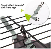 將圖片載入圖庫檢視器 HOMEYA Small Animal Guinea-Pig Hanging Hammocks Bed Pet Cage Hammock for Ferret Cat Rat Chinchilla Hamster Cavy Degu Cozy Activity Fun Toy-Green