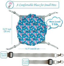 將圖片載入圖庫檢視器 HOMEYA Pet Small Animal Hanging Hammock, 3 Layer Hammock Bed Swinging Toy for Ferret Guinea-Pig Hamster Rat Chinchilla Nap Sack Hideout Winter