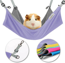 將圖片載入圖庫檢視器 HOMEYA Small Animal Guinea-Pig Hanging Hammocks Bed Pet Cage Hammock for Ferret Cat Rat Chinchilla Hamster Cavy Degu Cozy Activity Fun Toy-Purple