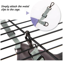 將圖片載入圖庫檢視器 HOMEYA Small Animal Guinea-Pig Hanging Hammocks Bed Pet Cage Hammock for Ferret Cat Rat Chinchilla Hamster Cavy Degu Cozy Activity Fun Toy-Purple