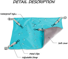 將圖片載入圖庫檢視器 HOMEYA Small Animal Guinea-Pig Hanging Hammocks Bed Pet Cage Hammock for Ferret Cat Rat Chinchilla Hamster Cavy Degu Cozy Activity Fun Toy-Light Blue