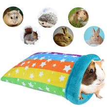 將圖片載入圖庫檢視器 Hamster Sleeping Bag,HOMEYA Small Pet Animals Soft Flannel House Bed Nest Hideout Pouch Sack Sleeping Bed for Hedgehog Squirrel Bunny Guinea Pig Rat Warm Cage Decor Accessory