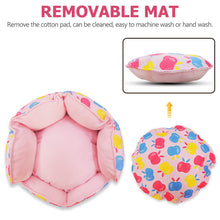 將圖片載入圖庫檢視器 Small Animal Pet Bed,HOMEYA Cuddle Cup Hideout Bedding for Guinea Pig Rabbit Bunny Hamster Chinchilla Rat Hedgehog House Machine Washable-Pink