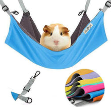 將圖片載入圖庫檢視器 HOMEYA Small Animal Guinea-Pig Hanging Hammocks Bed Pet Cage Hammock for Ferret Cat Rat Chinchilla Hamster Cavy Degu Cozy Activity Toy-Blue