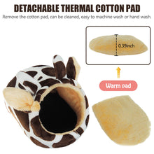 將圖片載入圖庫檢視器 HOMEYA Small Animal Pet Bed, Sleeping House Habitat Nest for Guinea Pig Hedgehog Rat Chinchilla Hideout Bedding with Removable Washable Mat-Brown