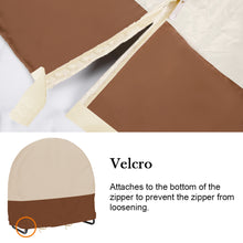 將圖片載入圖庫檢視器 Firewood Log Hoop Cover | Log Ring Rack Cover | Beige 420D Oxford Waterproof Wood Storage Holder Cover with Zipper & Adjustable Buckle