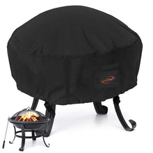 將圖片載入圖庫檢視器 Fire Pit Cover | 600D Waterproof Round Patio Fire Pit Cover | Weather Resistant Anti UV Outdoor Table Cover for Firepit Fireplace
