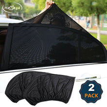 將圖片載入圖庫檢視器 Homeya 2Pcs Car Window Sun Shade Cover, Rear Side Window Breathable Mesh Bug Screen Sun Shield
