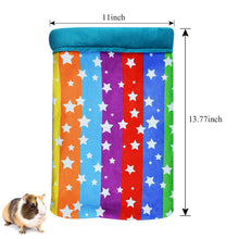 將圖片載入圖庫檢視器 Hamster Sleeping Bag,HOMEYA Small Pet Animals Soft Flannel House Bed Nest Hideout Pouch Sack Sleeping Bed for Hedgehog Squirrel Bunny Guinea Pig Rat Warm Cage Decor Accessory
