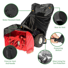 將圖片載入圖庫檢視器 Homeya Two-Stage Snow Thrower Cover, Waterproof Snow Blower Storage Protector, 420D
