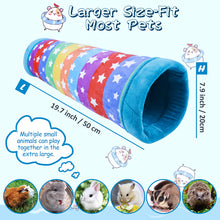 將圖片載入圖庫檢視器 Guinea Pig Hanging Tunnel-HOMEYA Guinea Pig Hideout,2-in-1 Function of Small Animal Hammock&amp;Cozy Bed Nest,Hanging Toys and Cage Accessories for Ferret Rat Hamster Squirrel Chinchilla Sugar Glider
