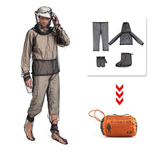 將圖片載入圖庫檢視器 Anti Mosquito Netting Suit Ultra-fine Mesh Pants Mitt Socks for Protecting Hunting Fishing
