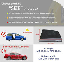 將圖片載入圖庫檢視器 Homeya 2Pcs Car Window Sun Shade Cover, Rear Side Window Breathable Mesh Bug Screen Sun Shield
