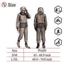 將圖片載入圖庫檢視器 Anti Mosquito Netting Suit Ultra-fine Mesh Pants Mitt Socks for Protecting Hunting Fishing
