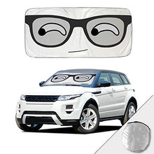 將圖片載入圖庫檢視器 KANCOKIT Car Sun Shade Windshield Sunshade Cover, Cute Cartoon Eyes Sunshades UV Protector
