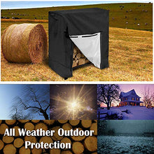 將圖片載入圖庫檢視器 Log Rack Cover, Waterproof Firewood Cover All-Weather Protection Dry Wood Rack Cover
