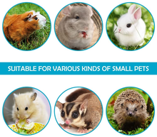將圖片載入圖庫檢視器 HOMEYA Hamster Tunnel House Cave Nest &amp; Winter Warm Sleeping Bag for Small Pet, Small Animals Hideout Tunnel with Fleece Forest Curtain, Guinea Pig House Plush Bed for Hedgehog Rat Ferret Chinchilla
