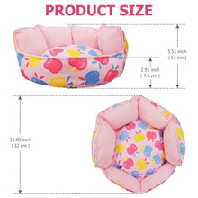 將圖片載入圖庫檢視器 Small Animal Pet Bed,HOMEYA Cuddle Cup Hideout Bedding for Guinea Pig Rabbit Bunny Hamster Chinchilla Rat Hedgehog House Machine Washable-Pink
