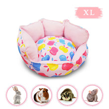 將圖片載入圖庫檢視器 Small Animal Pet Bed,HOMEYA Cuddle Cup Hideout Bedding for Guinea Pig Rabbit Bunny Hamster Chinchilla Rat Hedgehog House Machine Washable-Pink
