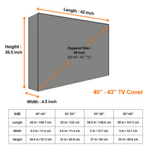 將圖片載入圖庫檢視器 Outdoor TV Cover with Scratch Resistant Liner, Outside Waterproof Weatherproof Dust Resistant Television LED Screen Protector

