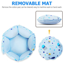 將圖片載入圖庫檢視器 Small Animal Pet Bed,HOMEYA Cuddle Cup Hideout Bedding for Guinea Pig Rabbit Bunny Hamster Chinchilla Rat Hedgehog House Machine Washable-Blue
